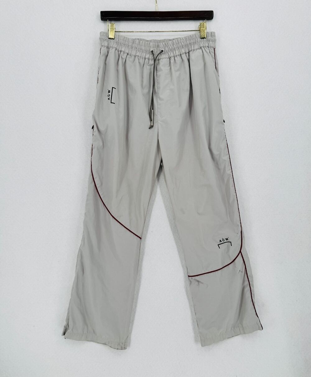 A-COLD-WALL* Mens Light Gray Straight Leg Track Pants Sz S Made in Italy